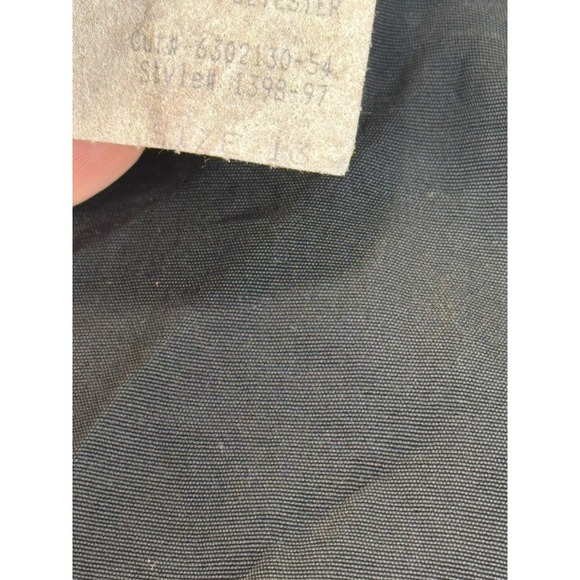 Jody California Vintage Black Dress Lace Long Sleeve Button Front Midi - Picture 10 of 12